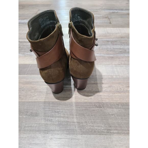 Justfab size 6.5 womens olive halina booties - Picture 4 of 8